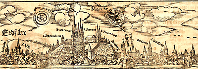 Holzschnitt, Erfurt 1544, Sebastian Münster, Basel 