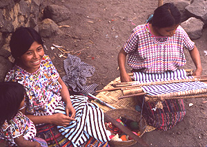 Weberinnen in Santiago Atitlán