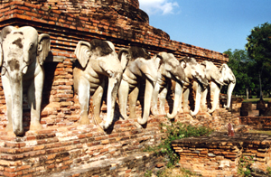 Elefantenrüssel in Thailand, Wat Sorasak
